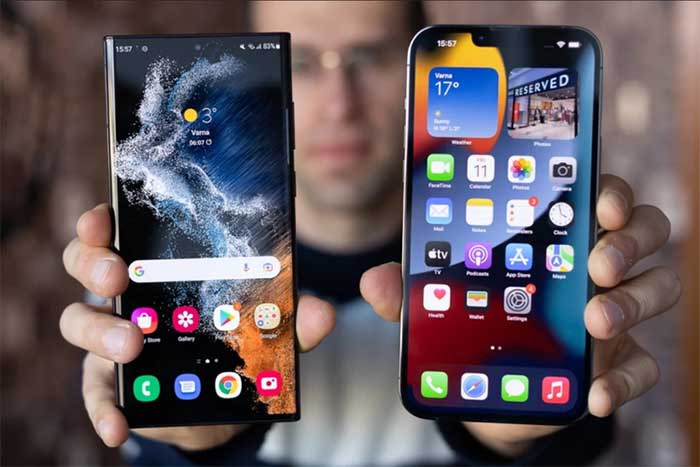 iPhone and android