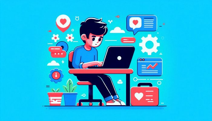 پسری در حال یادگیری