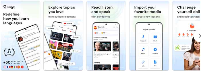 اپلیکیشن LingQ