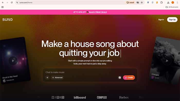 سایت suno.ai 
